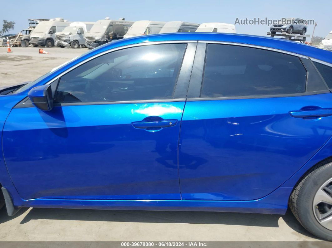 2019 Honda Civic Lx Синий vin: 2HGFC2F63KH506835