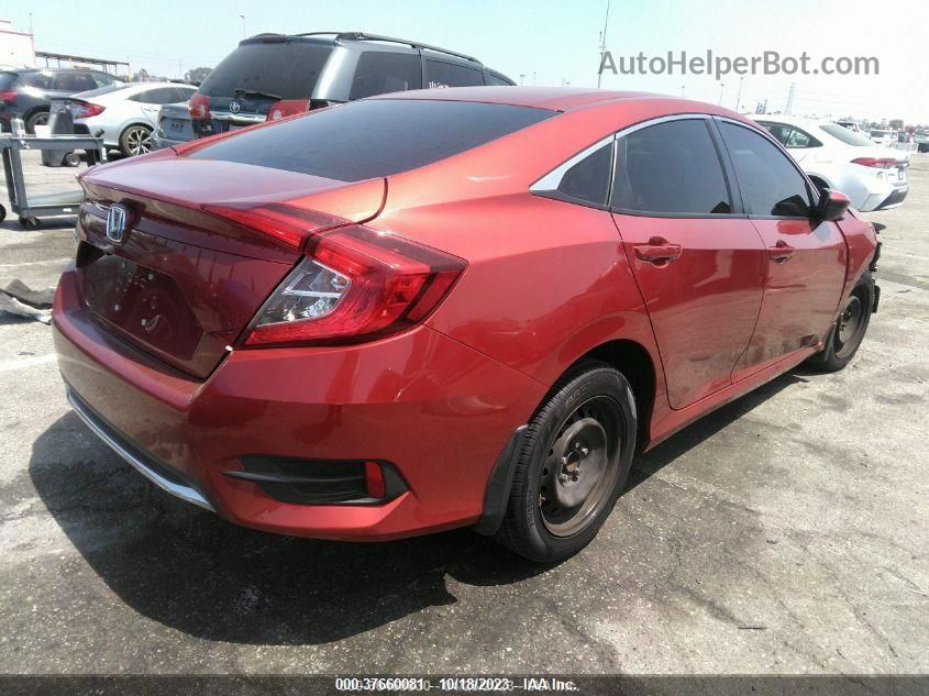 2019 Honda Civic Lx Red vin: 2HGFC2F63KH546820