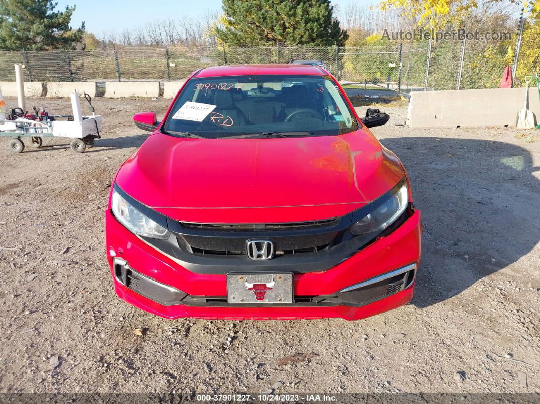 2019 Honda Civic Lx Красный vin: 2HGFC2F63KH550687