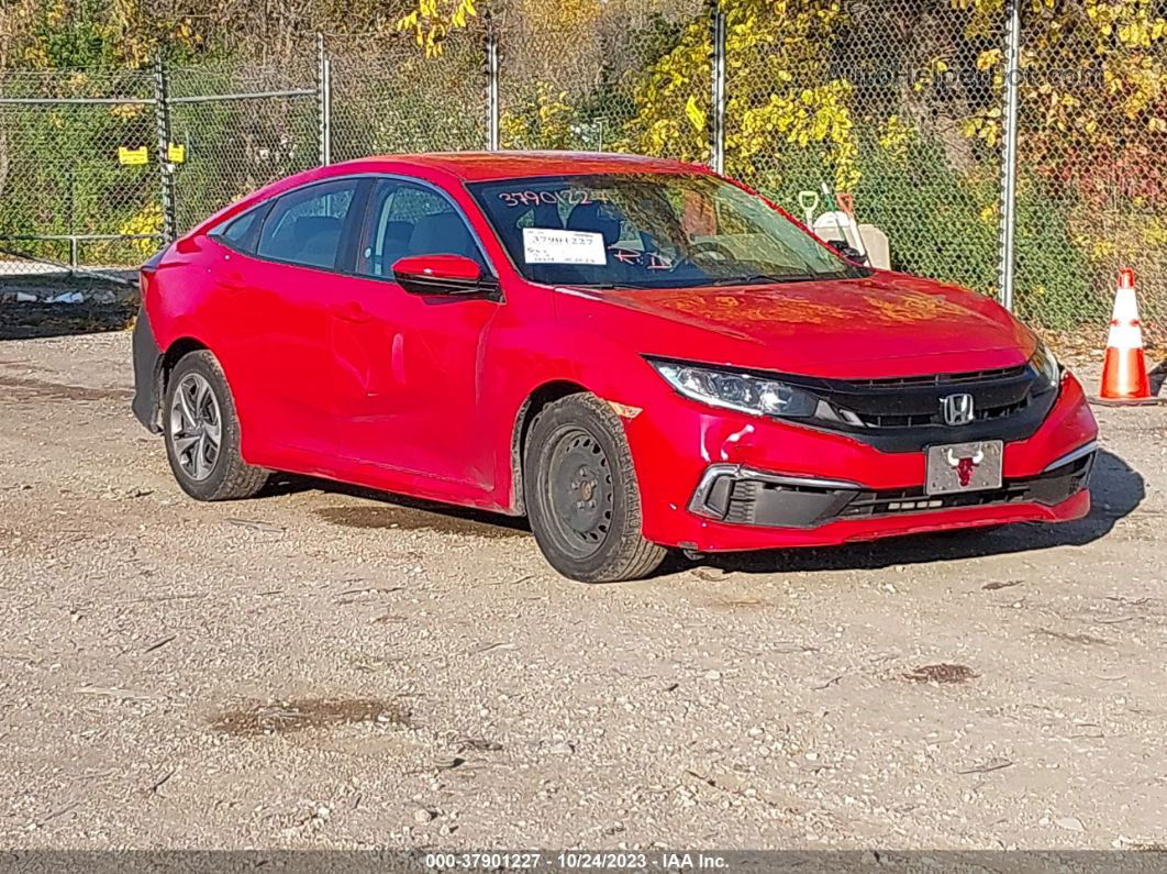 2019 Honda Civic Lx Красный vin: 2HGFC2F63KH550687