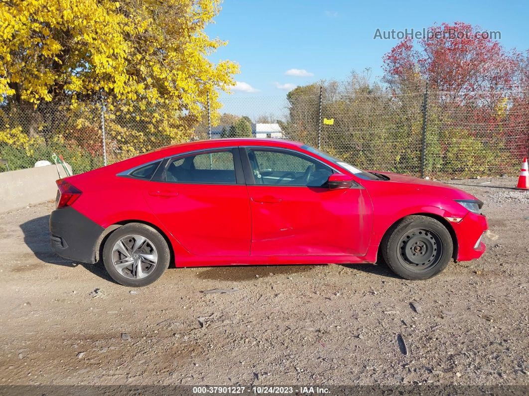 2019 Honda Civic Lx Красный vin: 2HGFC2F63KH550687