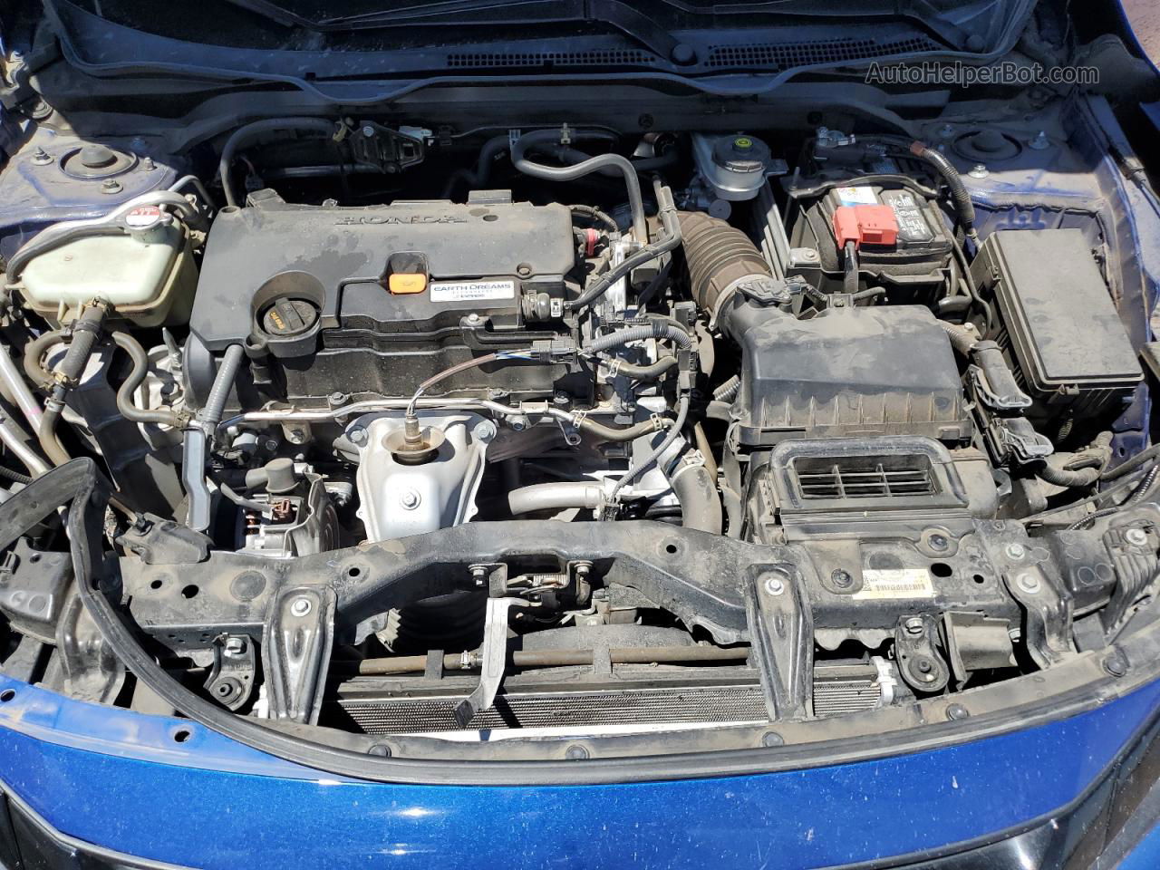 2019 Honda Civic Lx Синий vin: 2HGFC2F63KH562614