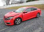 2019 Honda Civic Lx Red vin: 2HGFC2F63KH578179