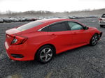 2019 Honda Civic Lx Red vin: 2HGFC2F63KH578179