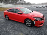 2019 Honda Civic Lx Red vin: 2HGFC2F63KH578179