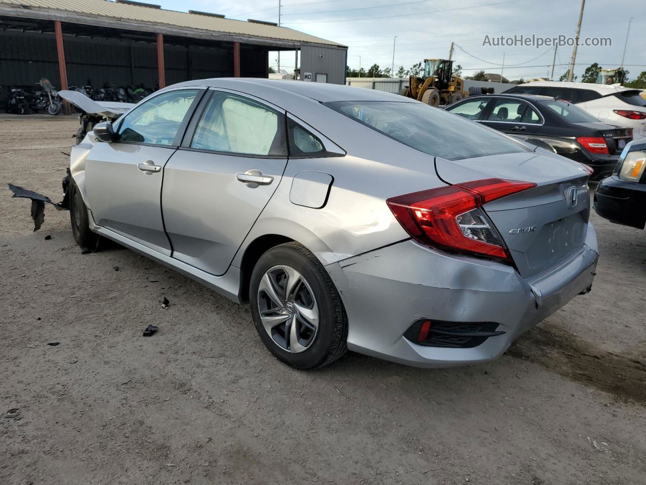 2019 Honda Civic Lx Silver vin: 2HGFC2F63KH588095