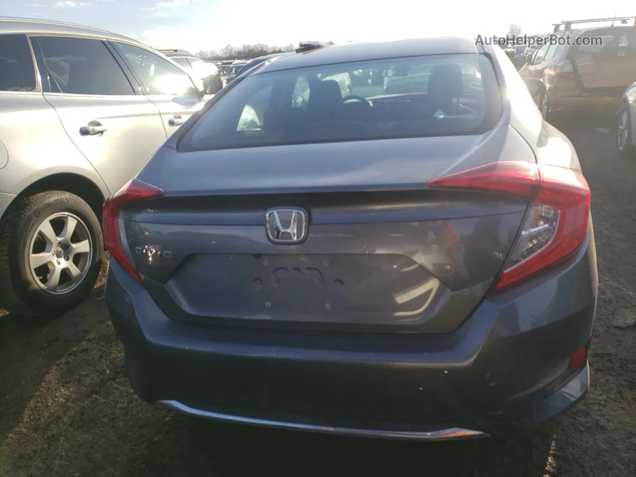 2019 Honda Civic Lx Gray vin: 2HGFC2F63KH589148