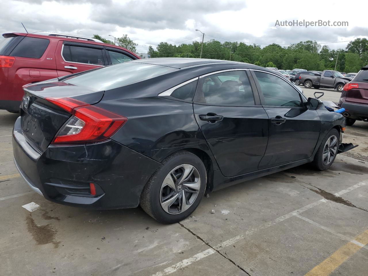 2020 Honda Civic Lx Black vin: 2HGFC2F63LH526228