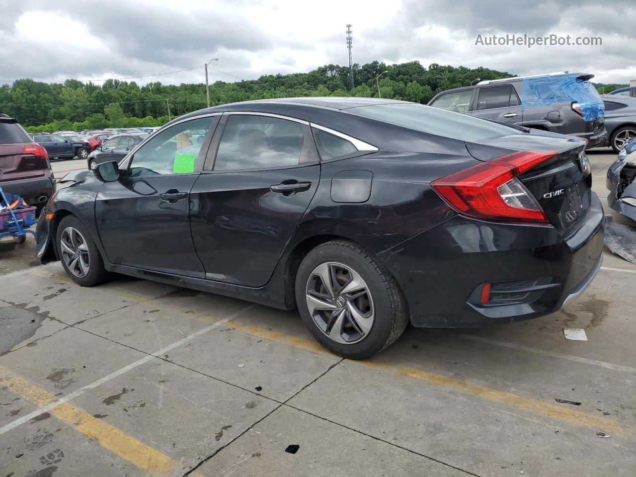 2020 Honda Civic Lx Black vin: 2HGFC2F63LH526228