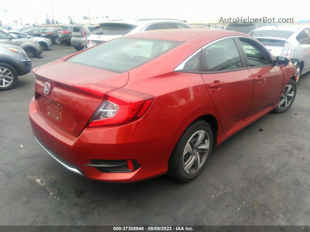 2020 Honda Civic Sedan Lx Red vin: 2HGFC2F63LH550948