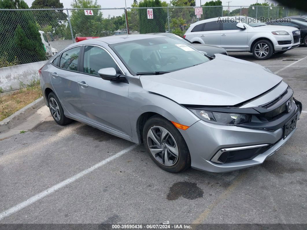 2020 Honda Civic Lx Silver vin: 2HGFC2F63LH552165