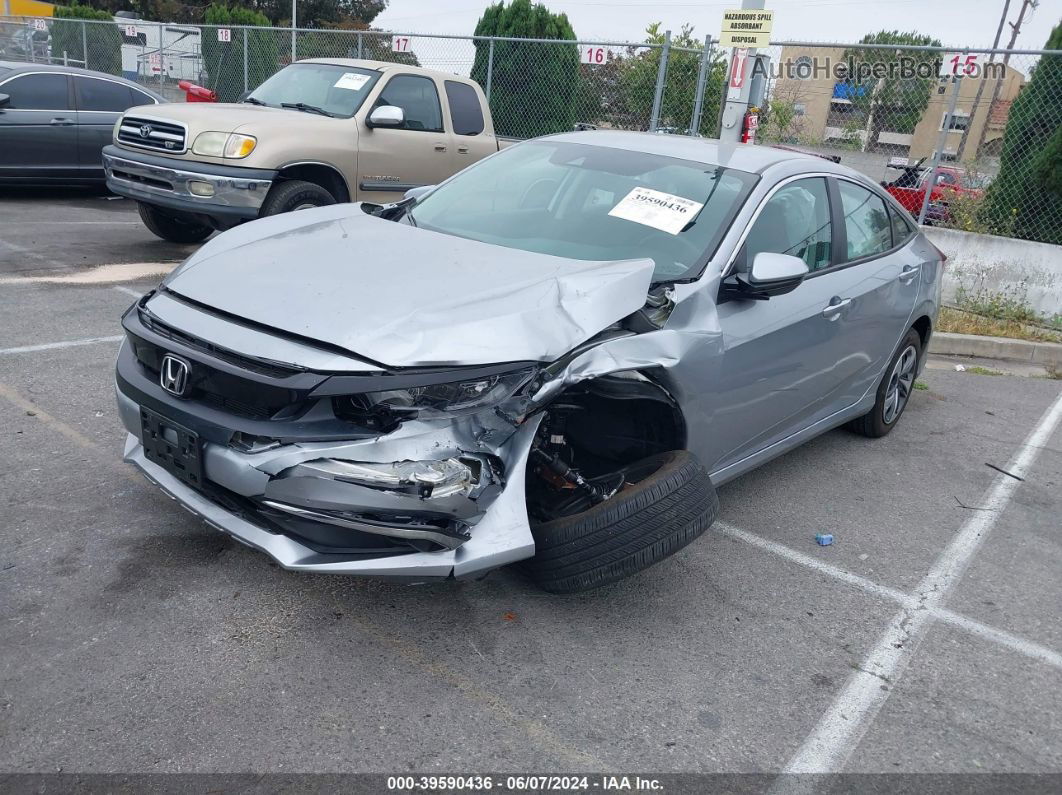 2020 Honda Civic Lx Silver vin: 2HGFC2F63LH552165