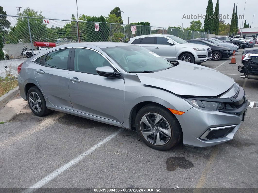 2020 Honda Civic Lx Silver vin: 2HGFC2F63LH552165