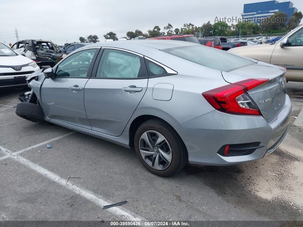 2020 Honda Civic Lx Silver vin: 2HGFC2F63LH552165