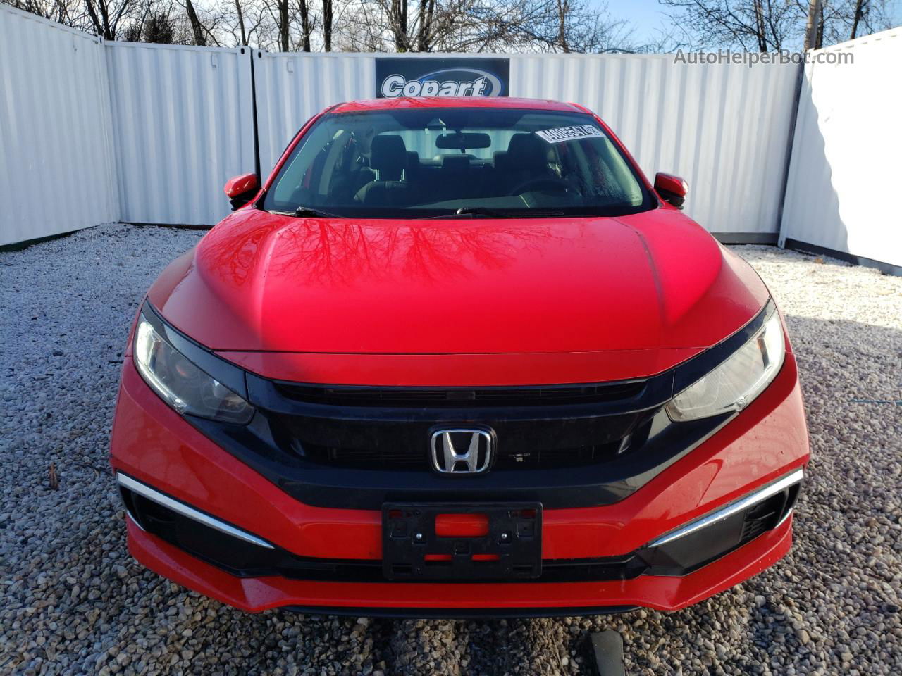 2020 Honda Civic Lx Red vin: 2HGFC2F63LH576269