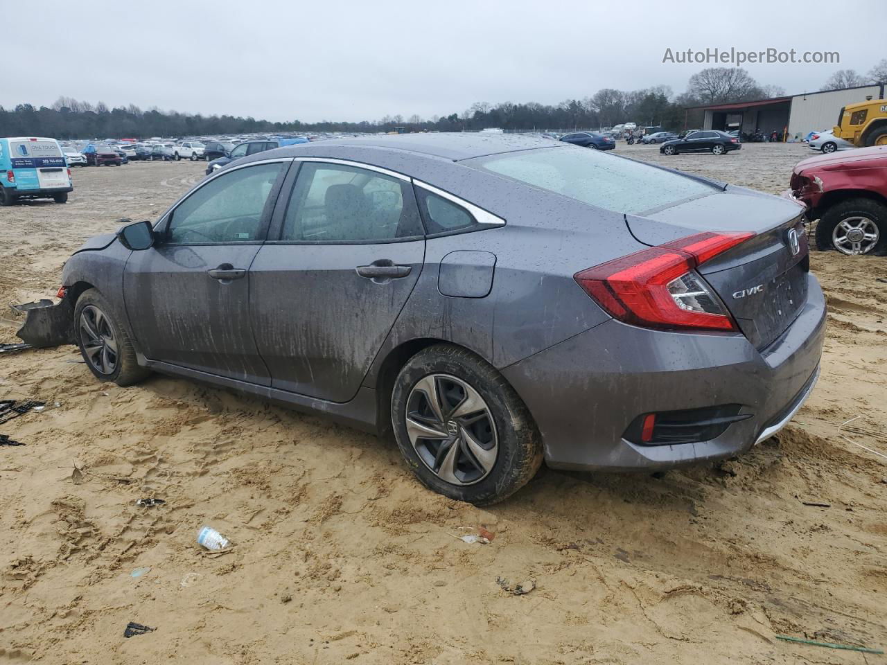 2020 Honda Civic Lx Gray vin: 2HGFC2F63LH576790