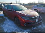 2019 Honda Civic Lx Red vin: 2HGFC2F64KH512143