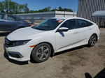 2019 Honda Civic Lx White vin: 2HGFC2F64KH552710