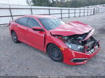 2019 Honda Civic Lx Red vin: 2HGFC2F64KH577588