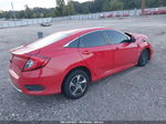 2019 Honda Civic Lx Red vin: 2HGFC2F64KH577588