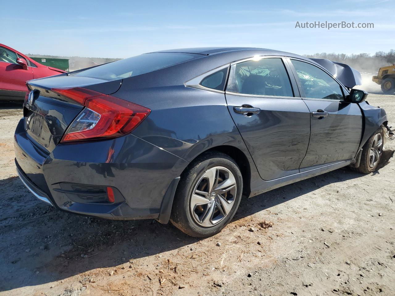 2019 Honda Civic Lx Gray vin: 2HGFC2F64KH583293