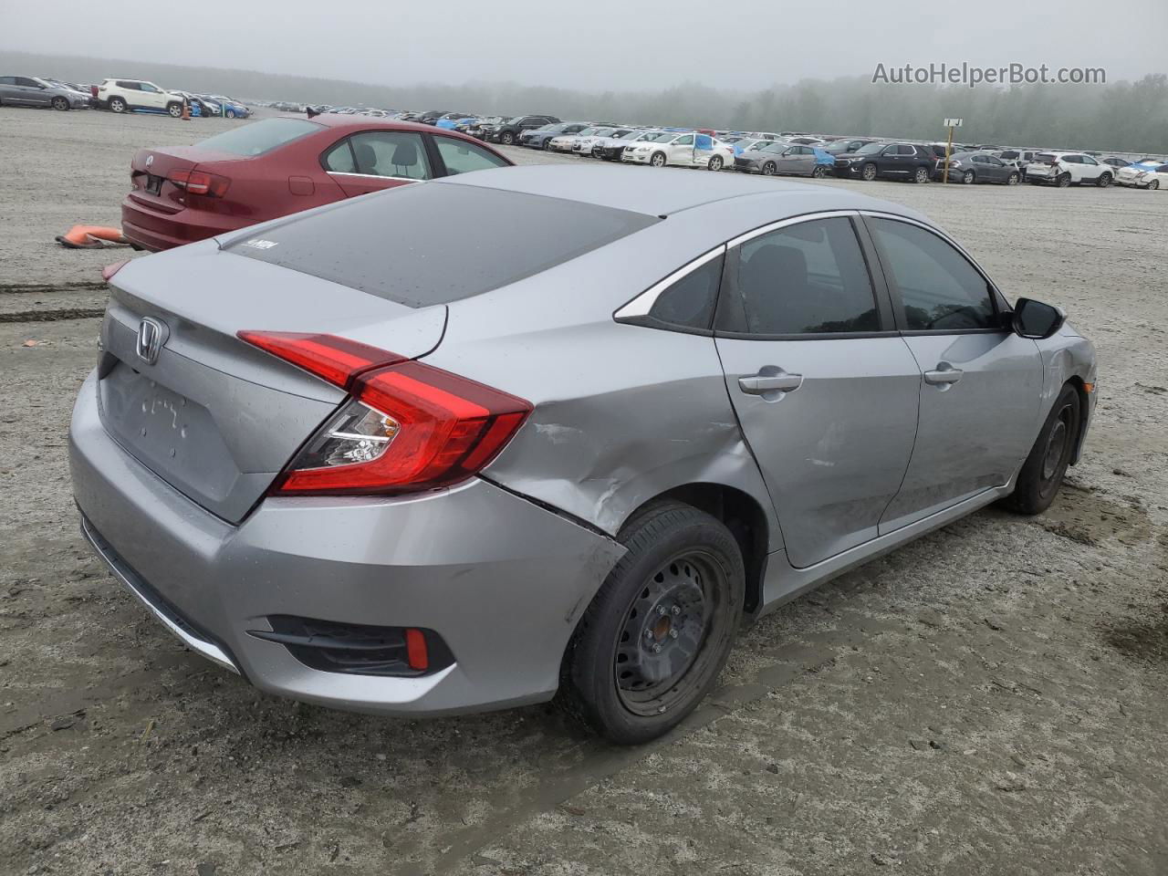 2020 Honda Civic Lx Silver vin: 2HGFC2F64LH502018