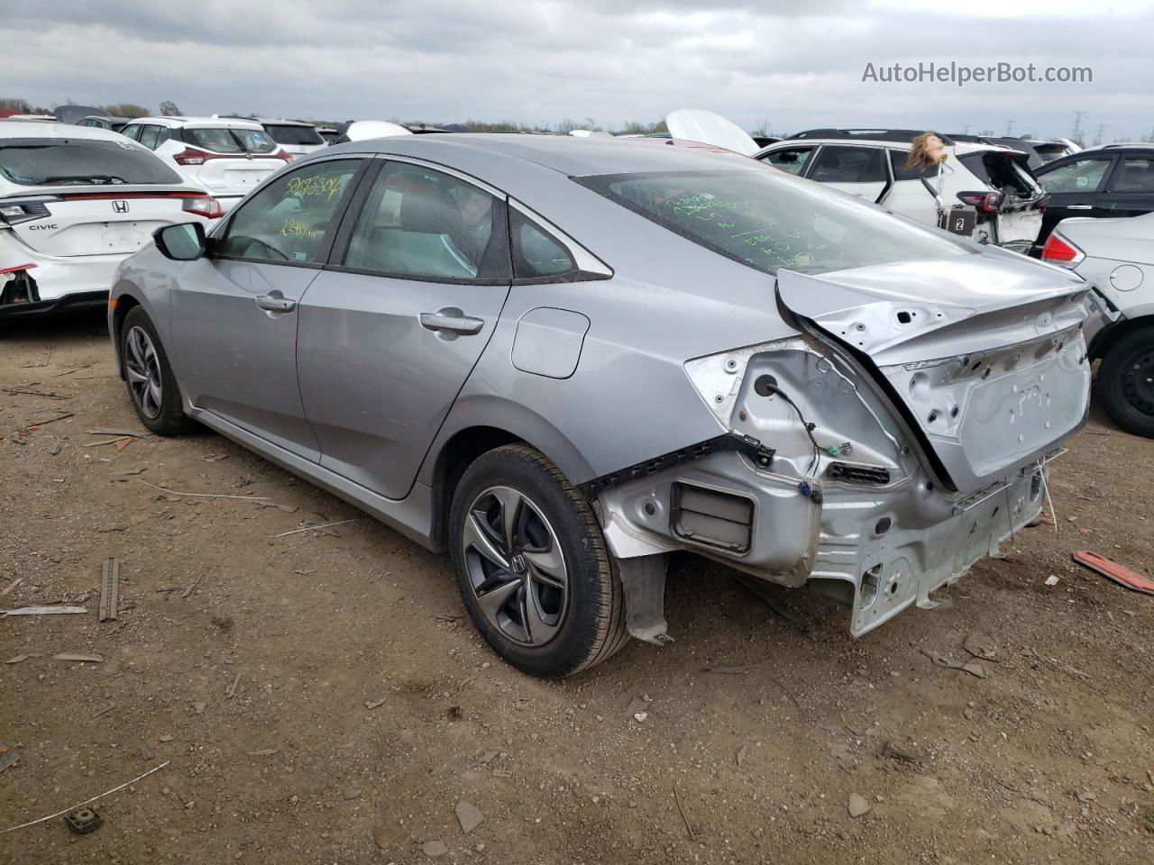 2020 Honda Civic Lx Silver vin: 2HGFC2F64LH516873