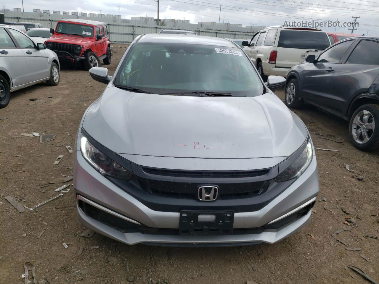 2020 Honda Civic Lx Silver vin: 2HGFC2F64LH516873