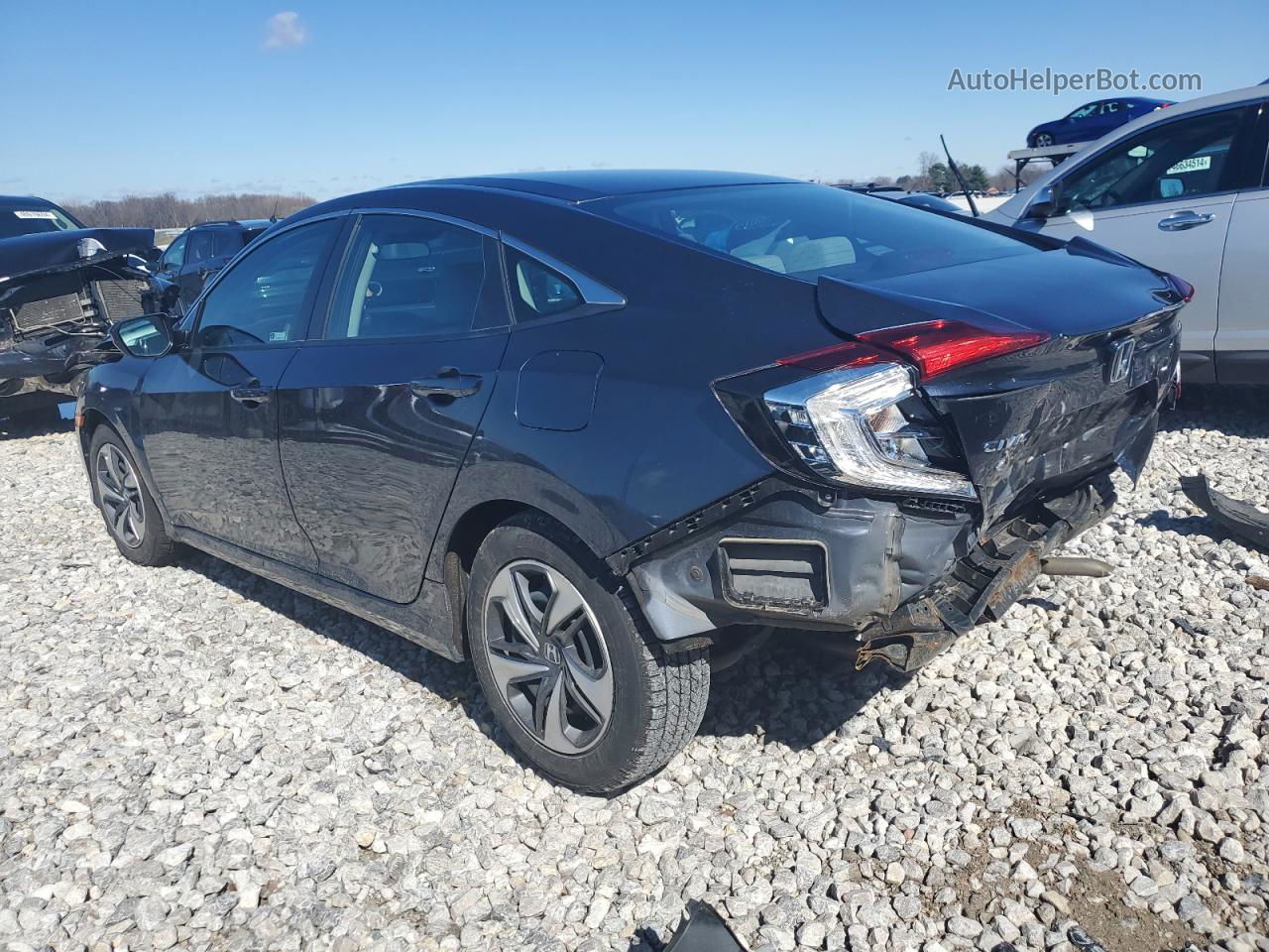 2020 Honda Civic Lx Синий vin: 2HGFC2F64LH548450