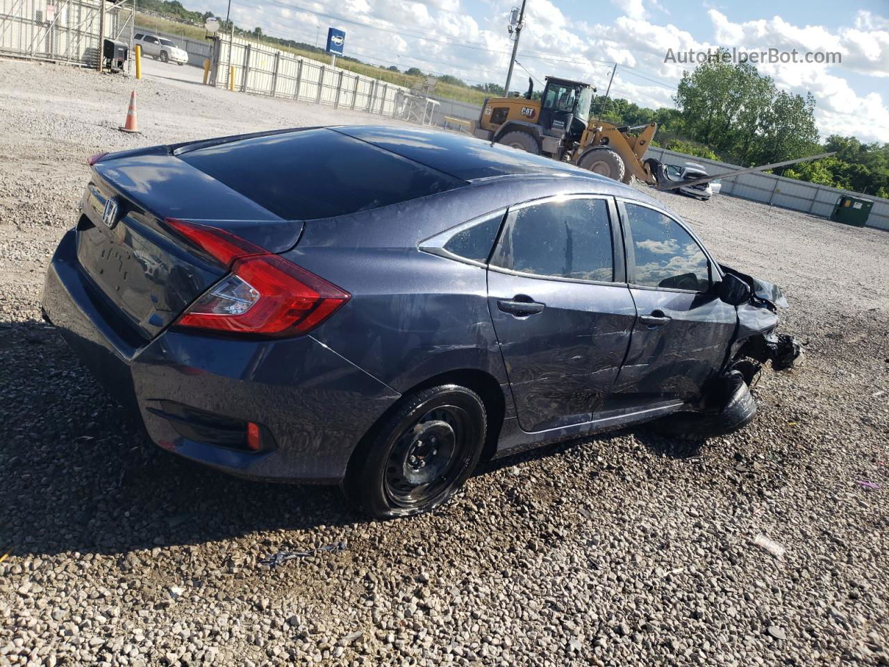 2020 Honda Civic Lx Синий vin: 2HGFC2F64LH559805