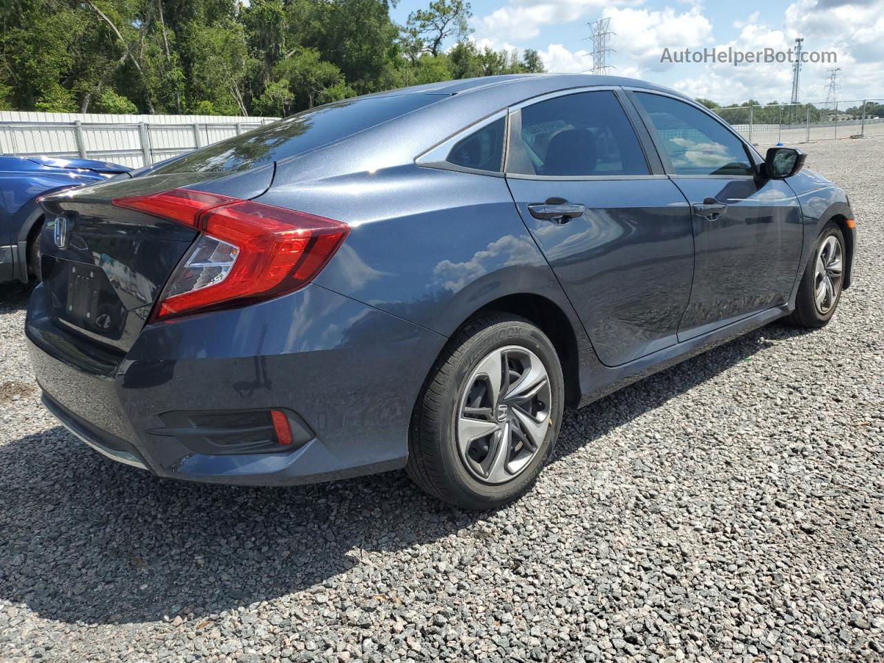 2020 Honda Civic Lx Blue vin: 2HGFC2F64LH591220