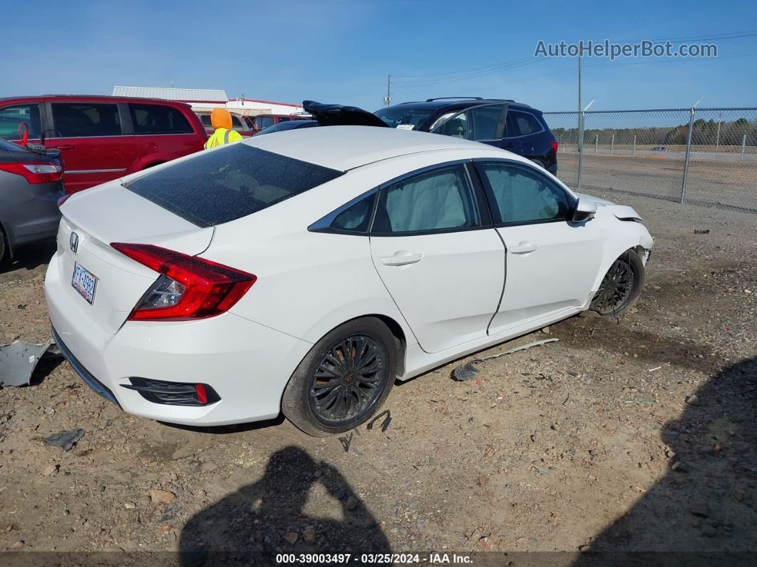 2019 Honda Civic Lx White vin: 2HGFC2F65KH570620