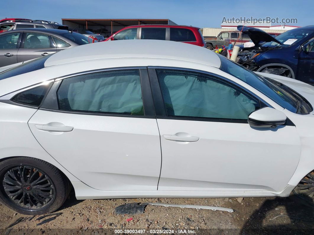 2019 Honda Civic Lx White vin: 2HGFC2F65KH570620