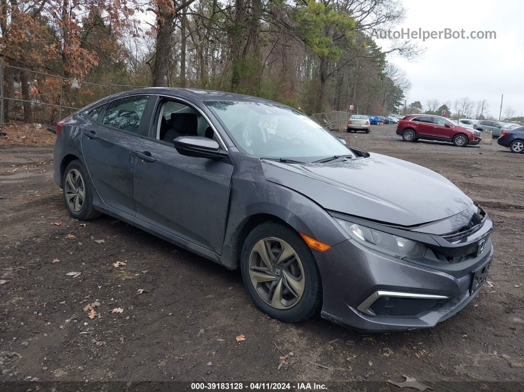 2019 Honda Civic Lx Gray vin: 2HGFC2F65KH575669