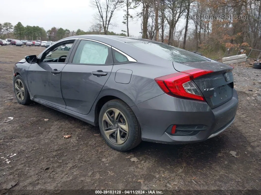 2019 Honda Civic Lx Gray vin: 2HGFC2F65KH575669