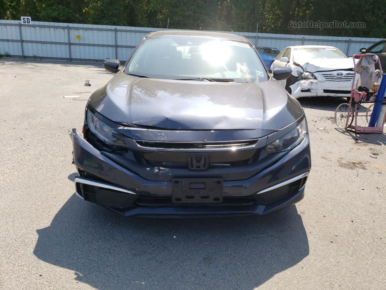 2019 Honda Civic Lx Угольный vin: 2HGFC2F65KH586901