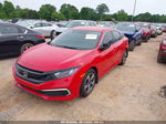 2019 Honda Civic Lx Красный vin: 2HGFC2F65KH587952