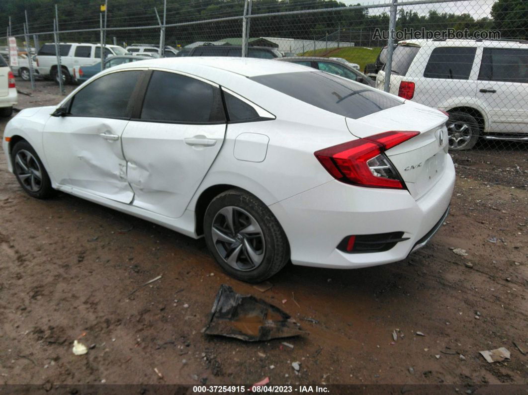 2019 Honda Civic Sedan Lx White vin: 2HGFC2F65KH599843