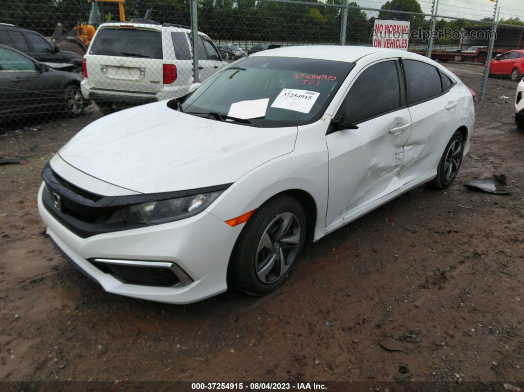 2019 Honda Civic Sedan Lx White vin: 2HGFC2F65KH599843