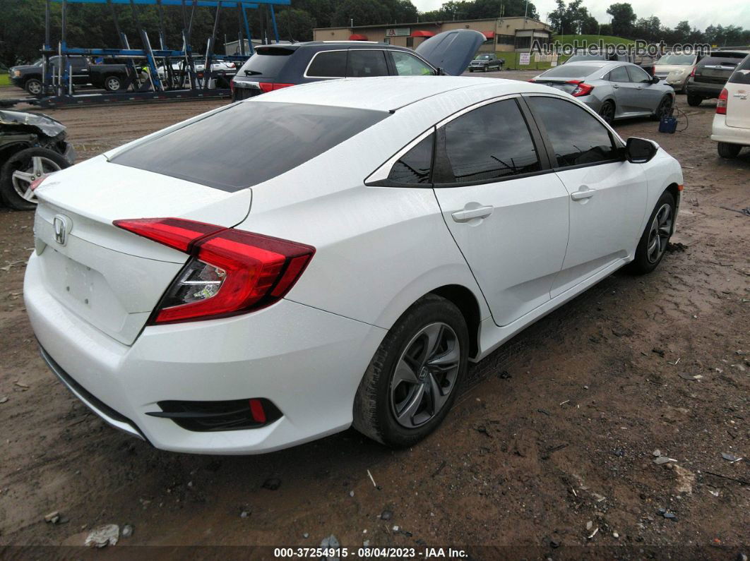 2019 Honda Civic Sedan Lx White vin: 2HGFC2F65KH599843