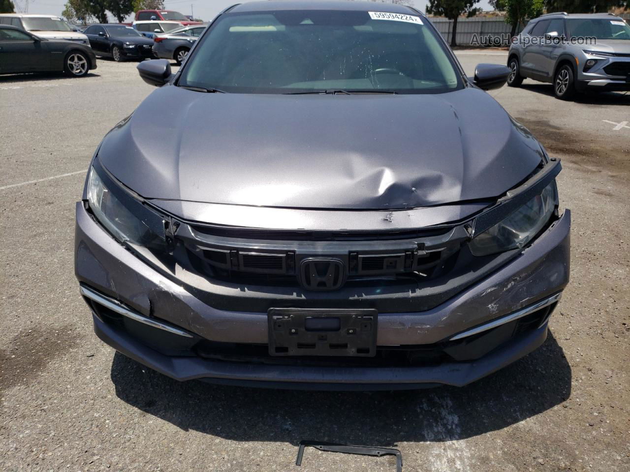 2020 Honda Civic Lx Gray vin: 2HGFC2F65LH507177