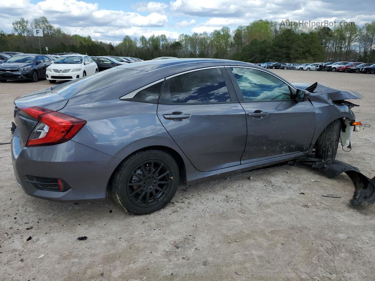 2020 Honda Civic Lx Gray vin: 2HGFC2F65LH530961