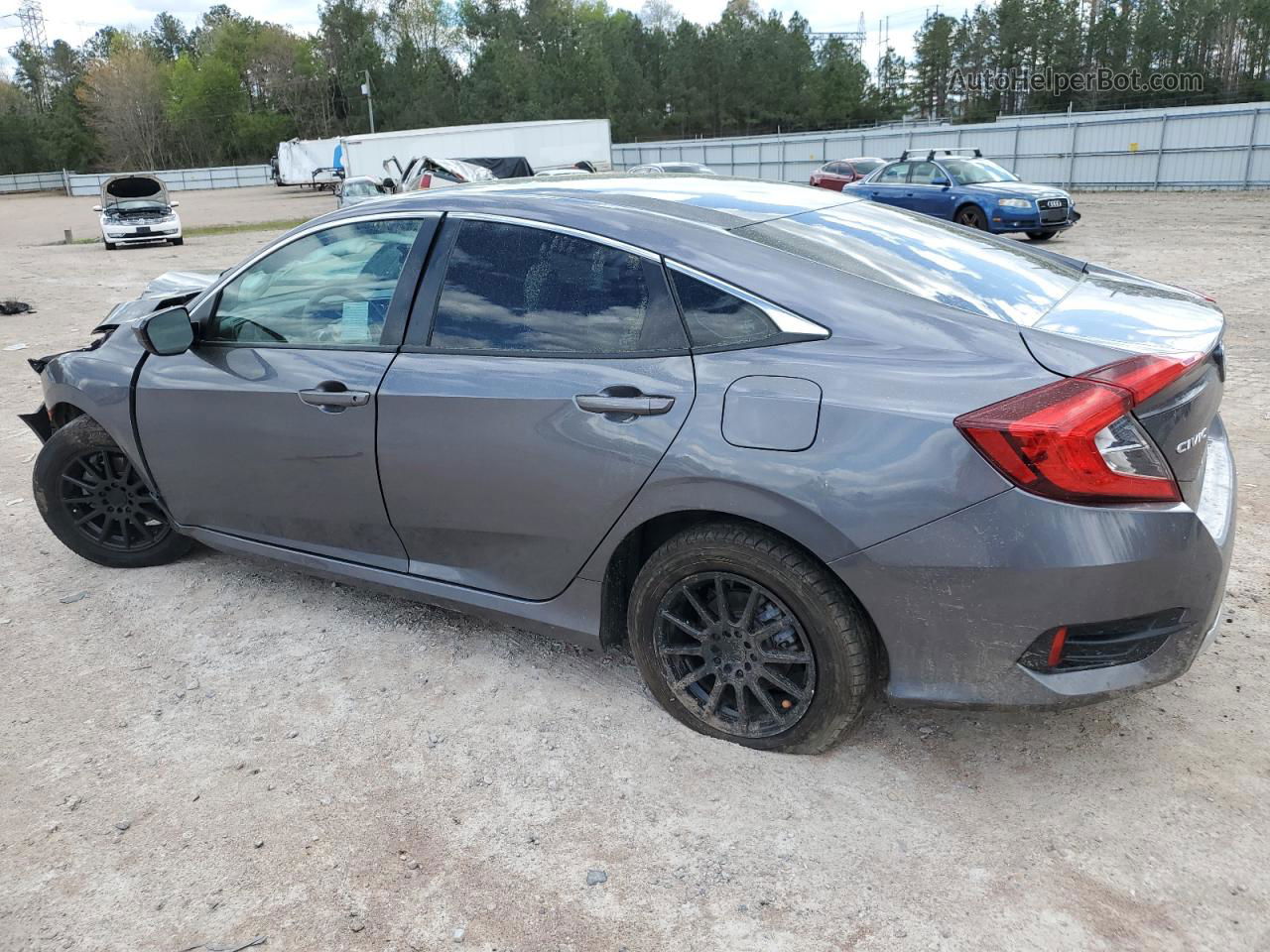 2020 Honda Civic Lx Gray vin: 2HGFC2F65LH530961