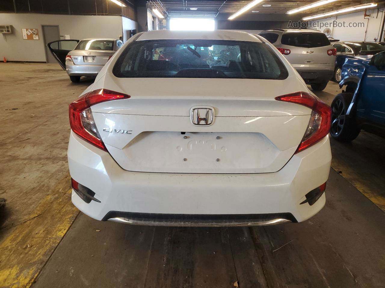 2020 Honda Civic Lx White vin: 2HGFC2F65LH543600