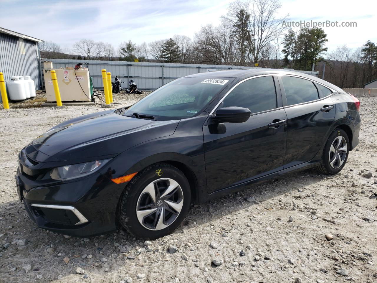 2020 Honda Civic Lx Black vin: 2HGFC2F65LH555424