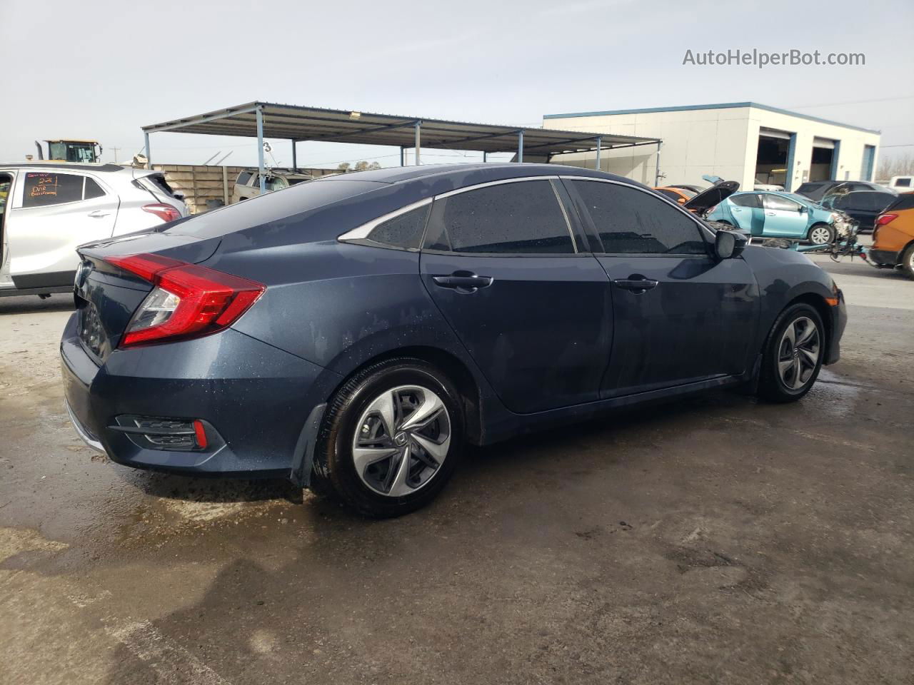 2020 Honda Civic Lx Blue vin: 2HGFC2F65LH564592