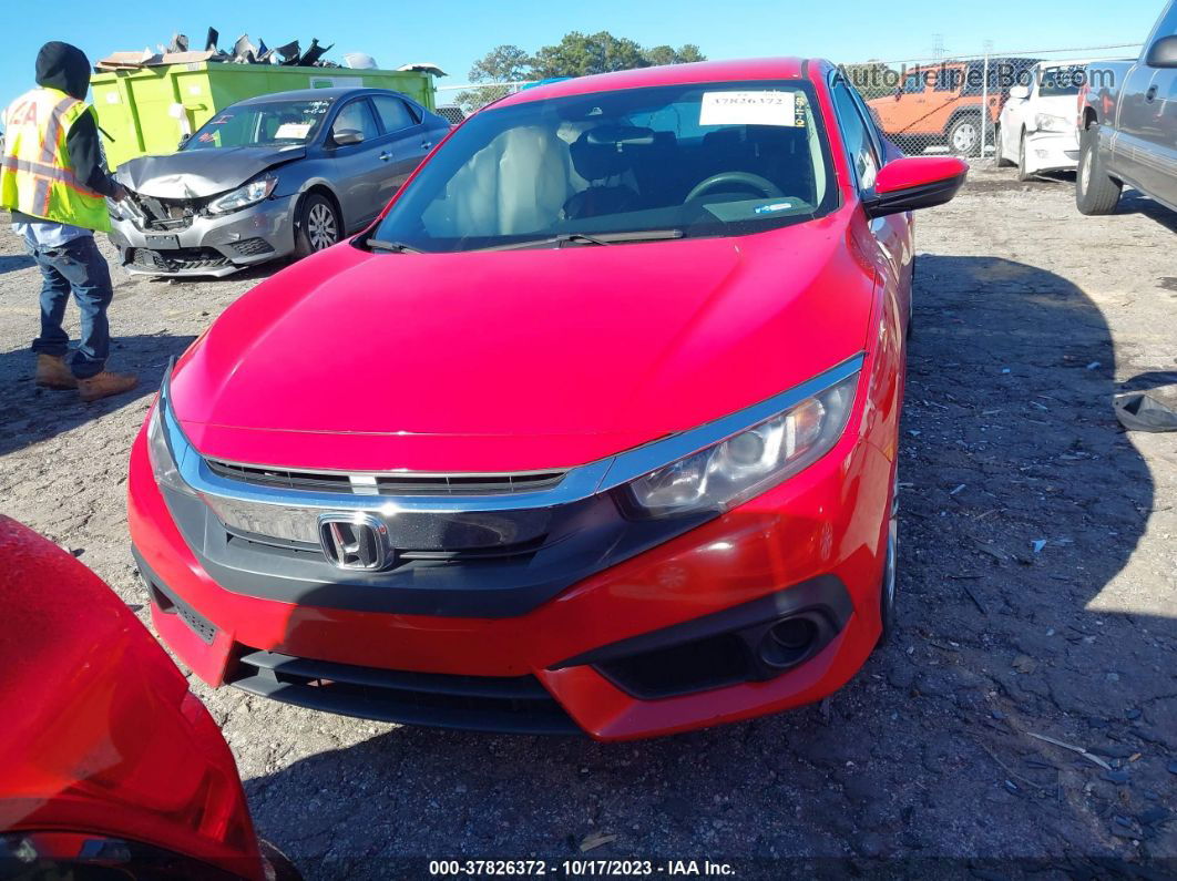 2017 Honda Civic Lx Red vin: 2HGFC2F66HH507518