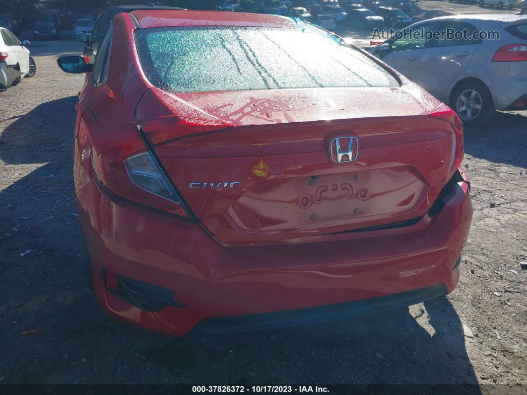 2017 Honda Civic Lx Red vin: 2HGFC2F66HH507518