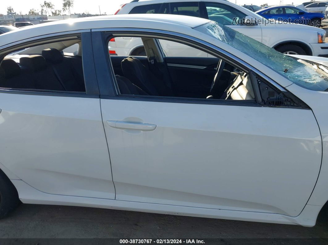 2019 Honda Civic Lx White vin: 2HGFC2F66KH539697