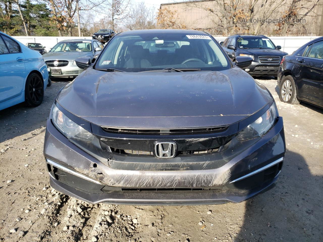 2019 Honda Civic Lx Gray vin: 2HGFC2F66KH557696